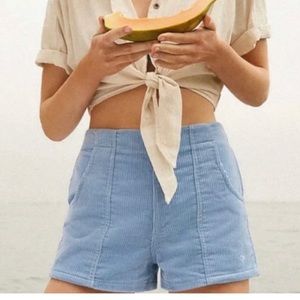Ocean Pacific for Urban Outfitters Long Rider Baby Blue Corduroy Shorts